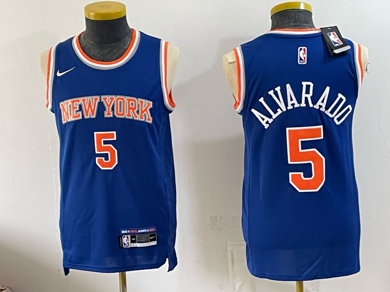 Men New York Knicks #3 Hart blue 2026 Nike NBA jersey 0630009